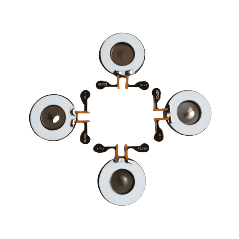 KNN16-140K Blyfri Mesh medicinsk inhalerbar nebulisator, nebuliseringshastighet 0,30 ml/min Medianpartikelstorlek 3,5um Lödbara FPC anpassade nebulisatorskivor